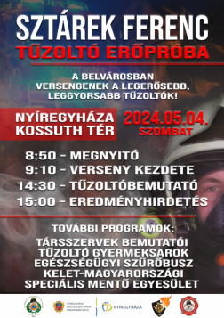 Sztárek Ferenc Tűzoltó Erőpróba plakát