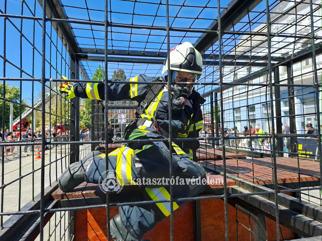 Verseny közben.